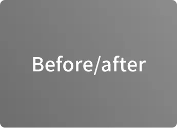 before / after