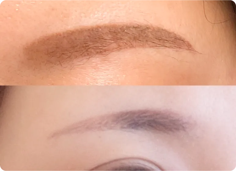 グラデーションのアートメイク