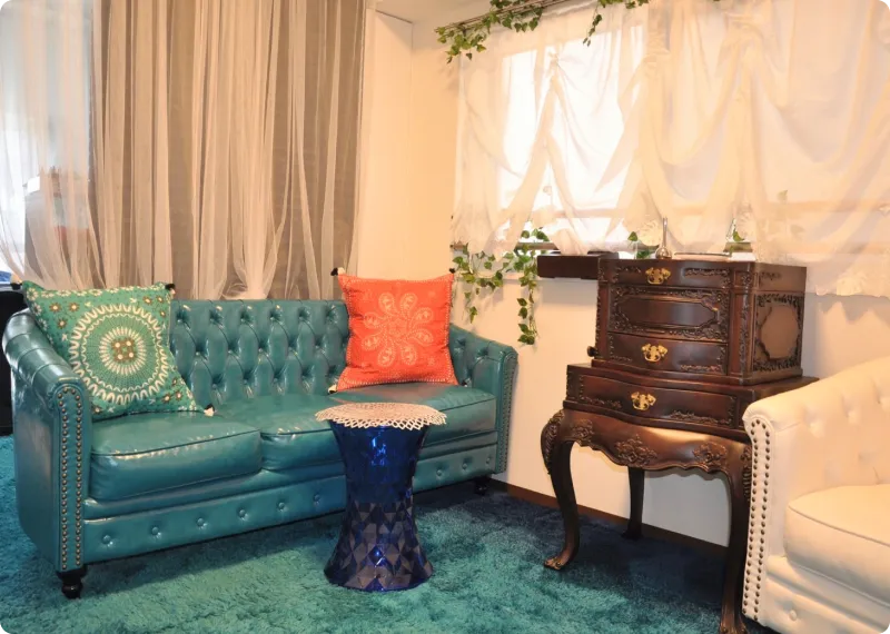 サロンの待合室